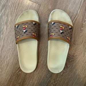 Gucci Mickey Mouse slides